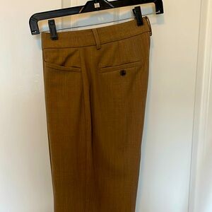 Banana Republic Siena straight leg wool pants- 4 petite- camel- barely worn.